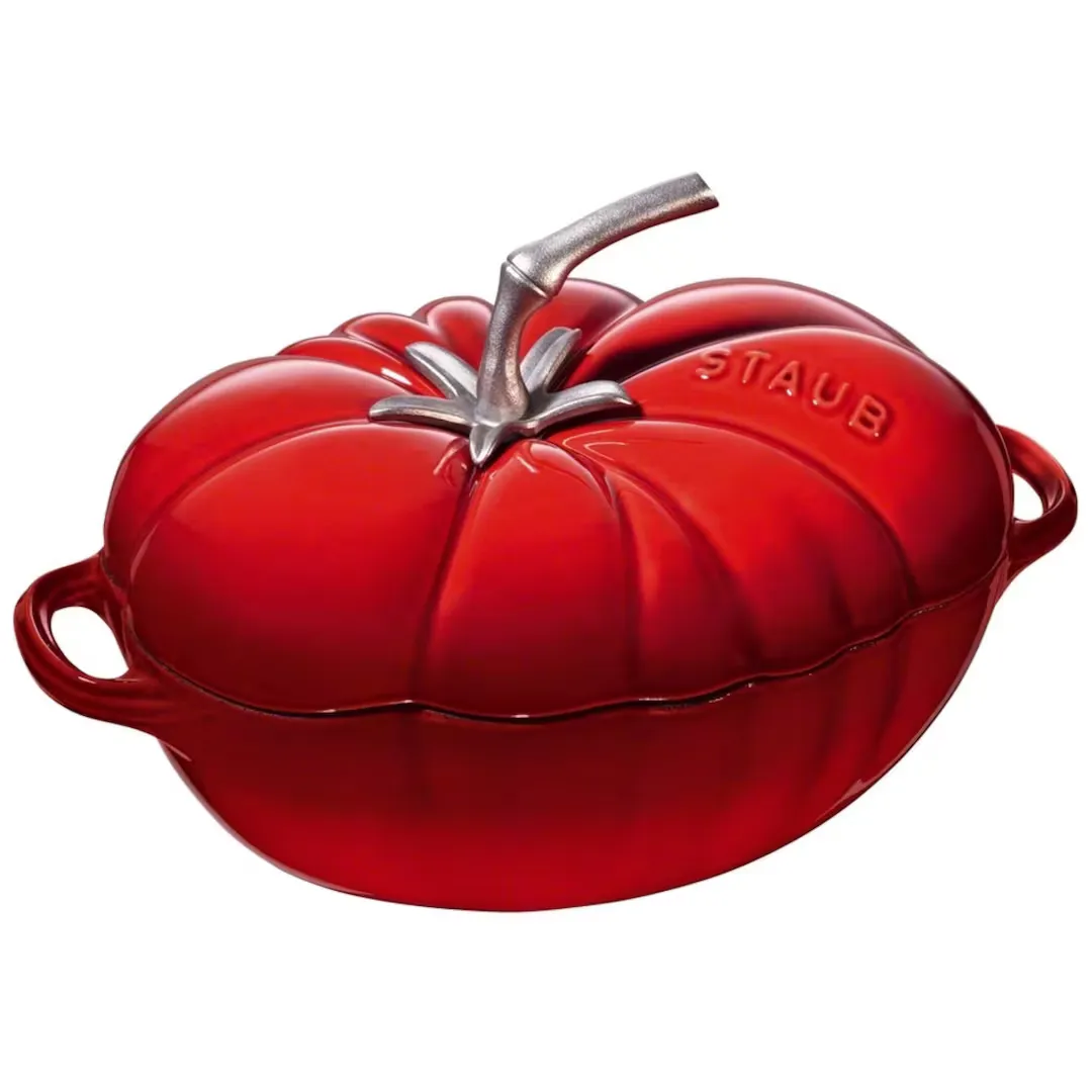 

Кокот в форме томата Staub Special Cocotte Tomato, чугун, 2.5 л, 25 см, вишневый