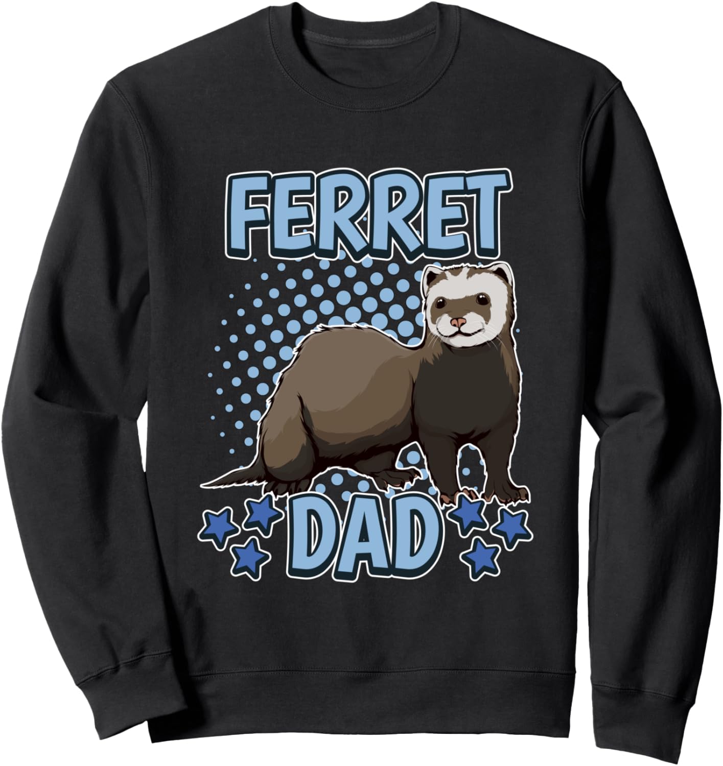 

Папа-хорек, толстовка с изображением хорька Funny Ferret Outfits, черный