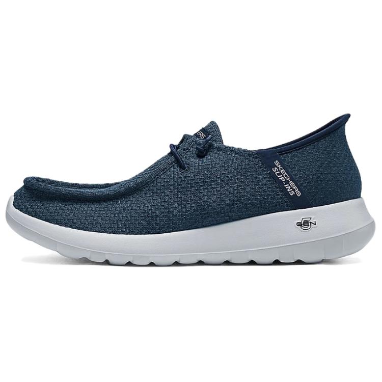 

Мужские повседневные кроссовки GO WALK устойчивые к износу низкие синие Skechers, морской синий
