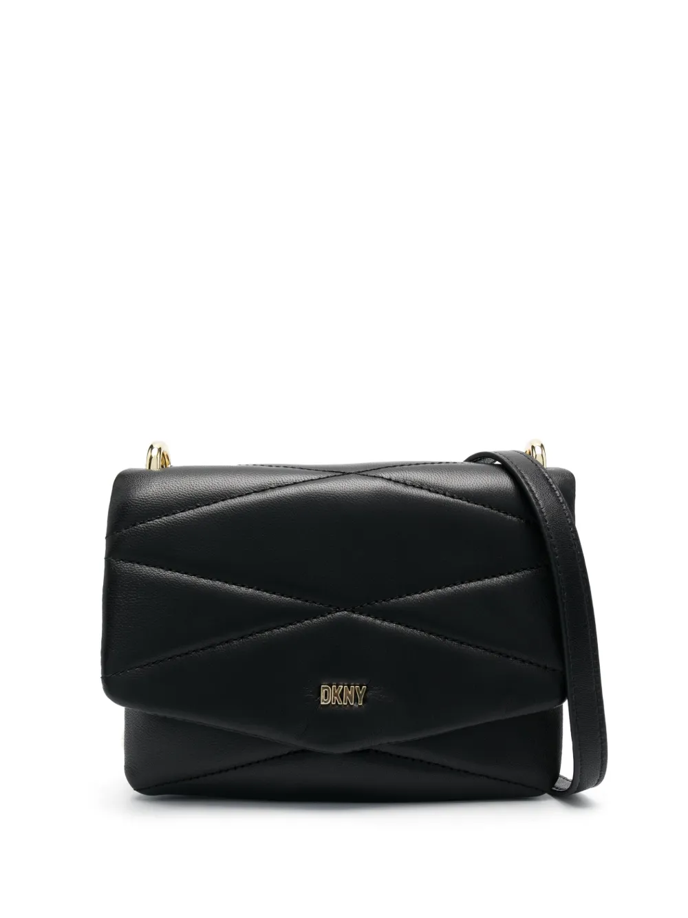 

Стеганая сумка через плечо DKNY, черный