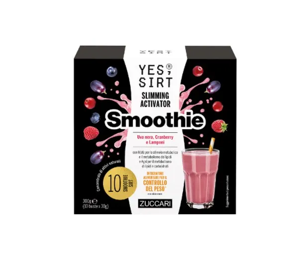 

Yes Sirt Smoothie Черный виноград-клюква-малина 10x30 г Контроль веса Zuccari