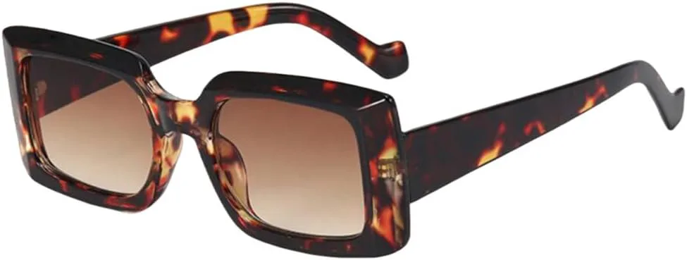 

Винтажные черные солнцезащитные очки для мужчин и женщин с принтом, маленькие солнцезащитные очки, элегантные модные очки для женщин MTZJH, C4 Leopard Tea