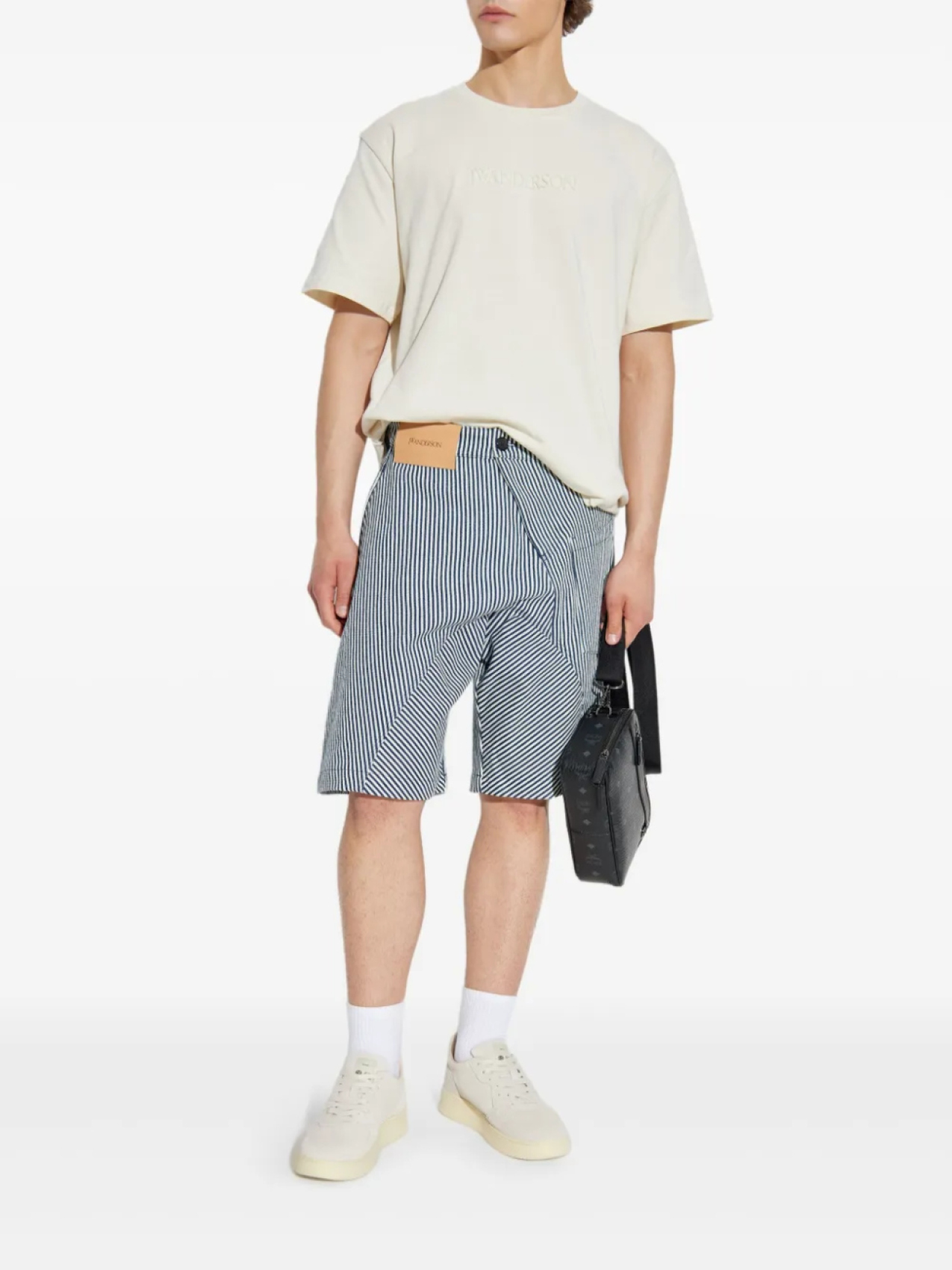 

Полосатые шорты JW Anderson, синий