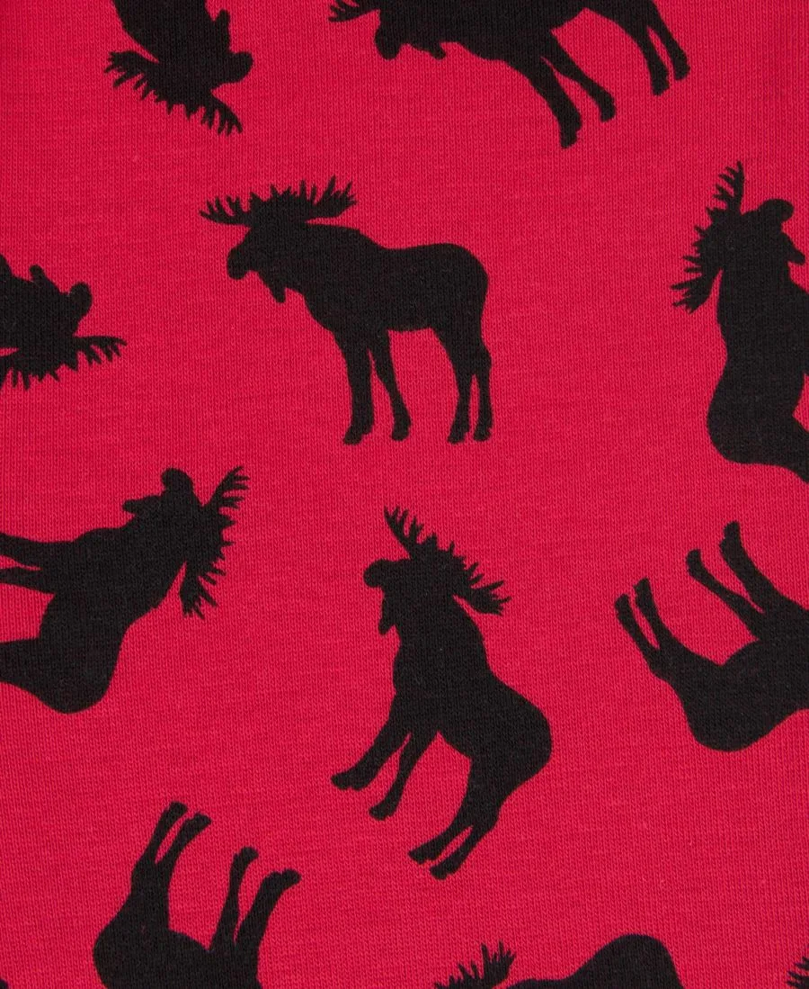 Детская хлопковая пижама из двух частей для праздника Leveret, Moose — фото 2