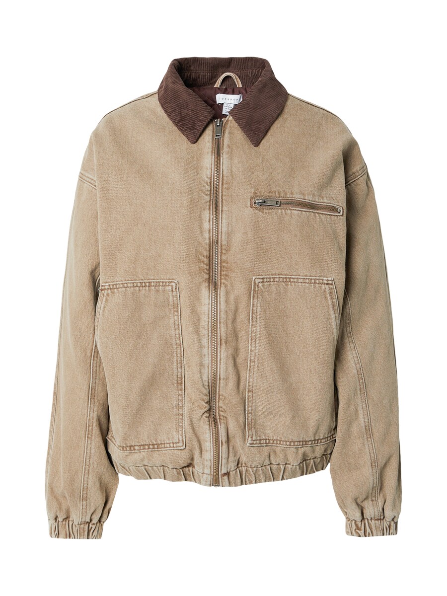 

Межсезонная куртка TOPSHOP, цвет Brown/Light brown