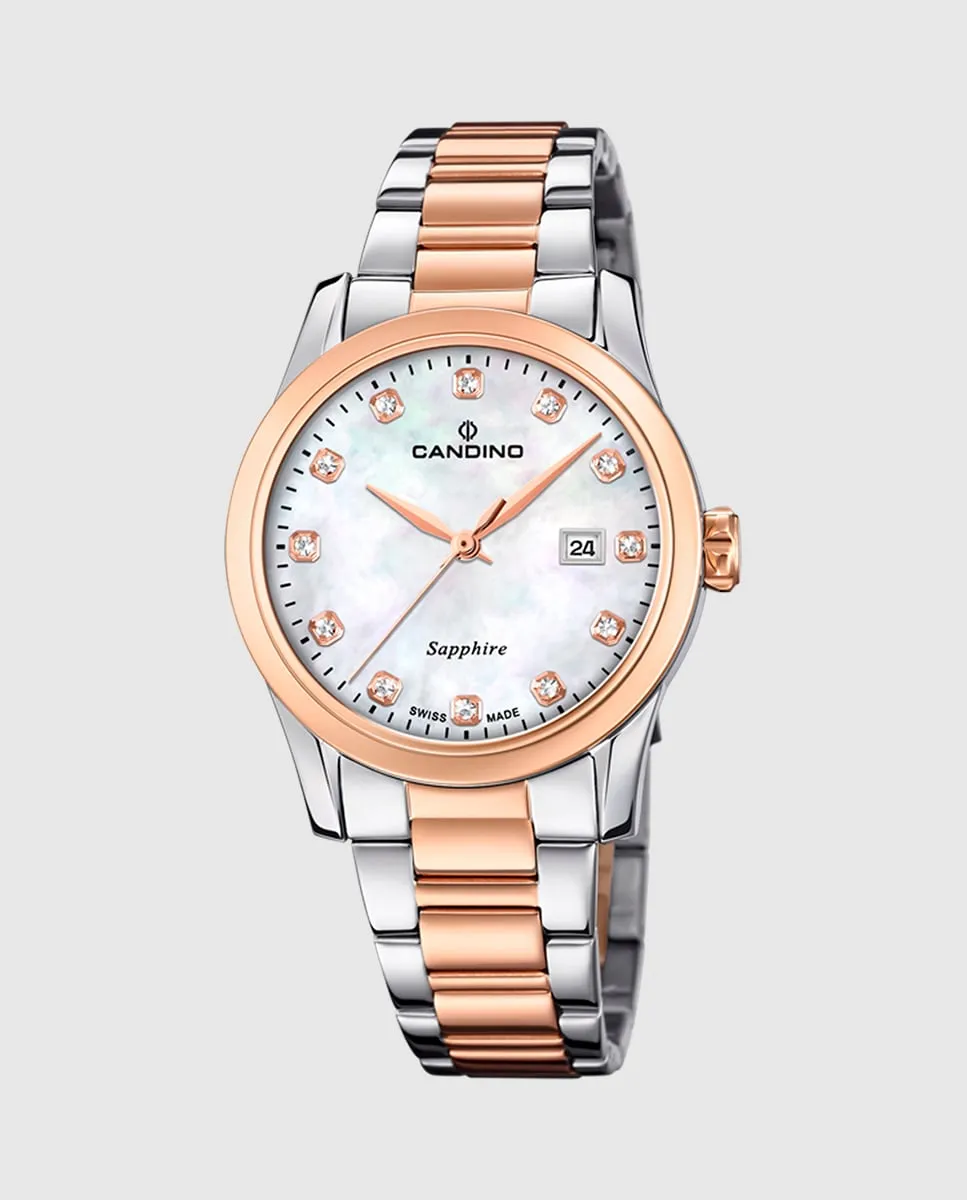 

C4739/1 Lady Elegance женские часы из серебристой стали Candino, серебряный