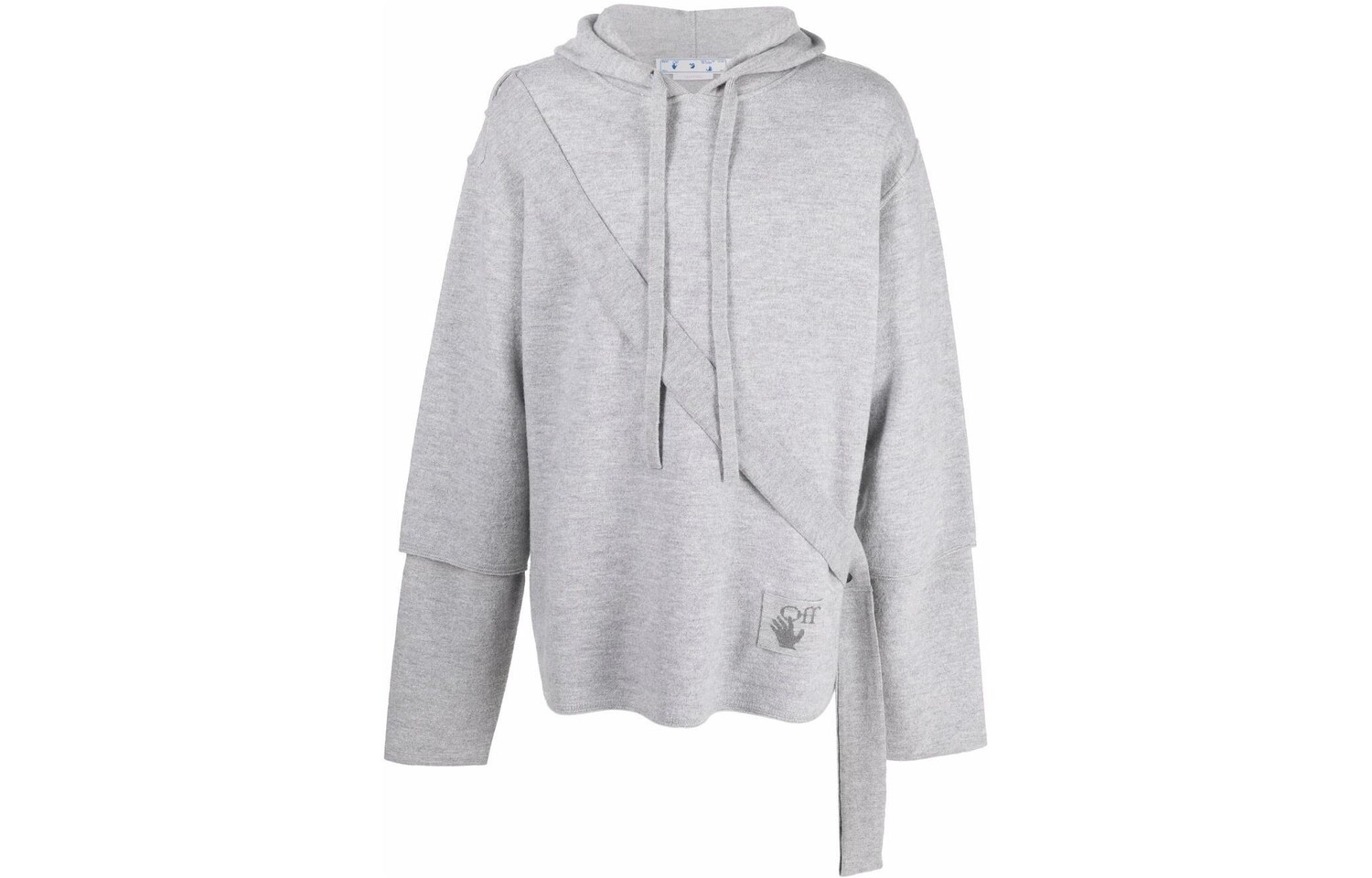 

Толстовка с капюшоном Asybreezy Band Knit Off-White, серый