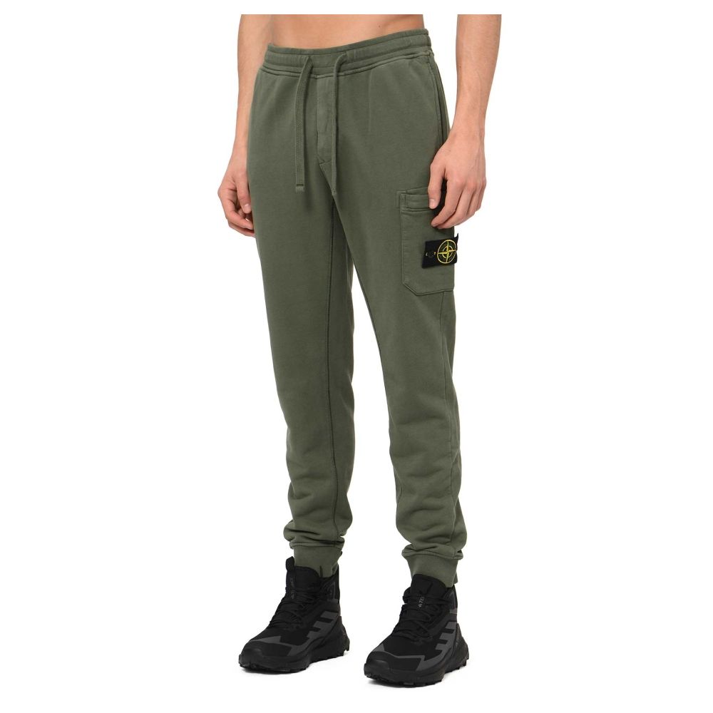 

Мужские спортивные брюки из бежевого хлопка Stone Island