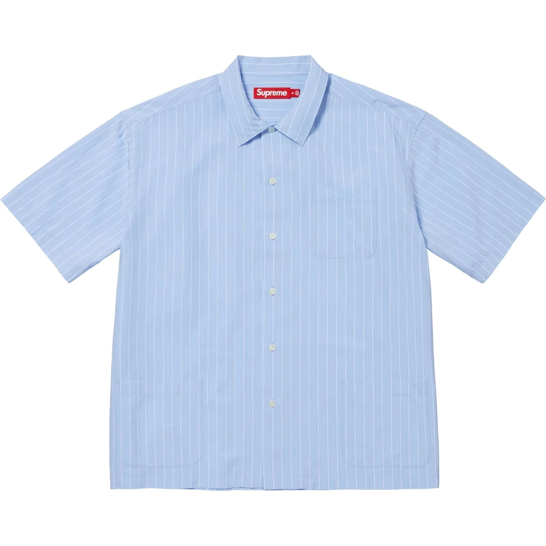 Рубашка Stripe S/S Pajama Shirt Supreme, коричневый — фото 4