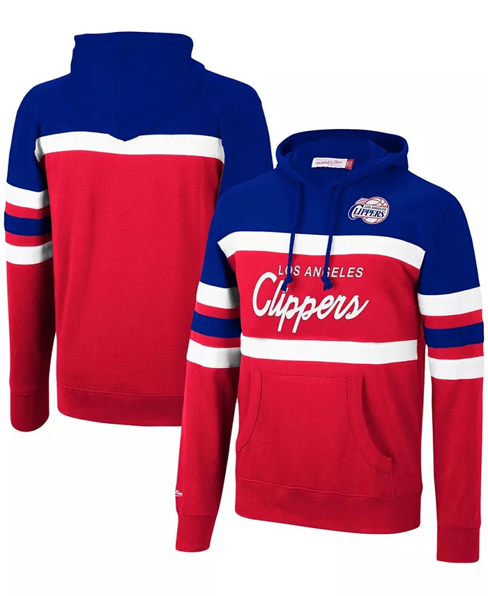 

Мужская толстовка с капюшоном Head Coach LA Clippers в королевском и красном цветах Mitchell & Ness