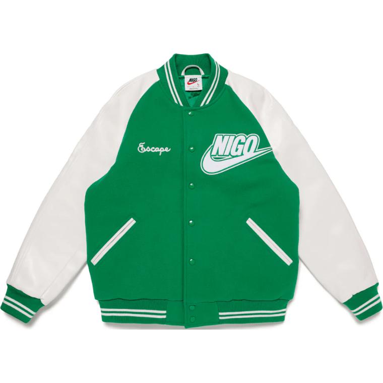 

Куртка Nike X Nigo Nrg Varsity Зеленая Белая
