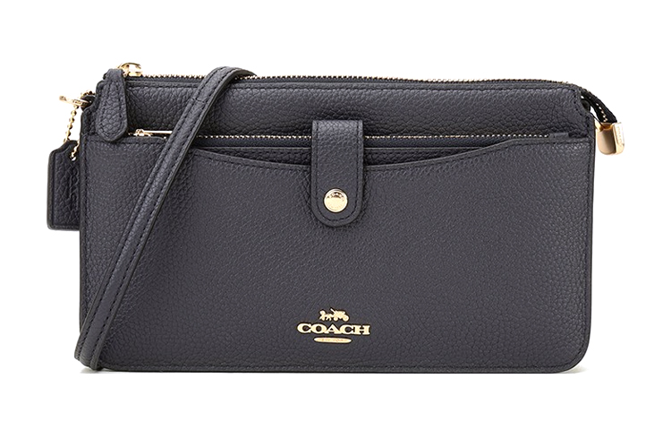 

Coach Сумка-мессенджер Noa Pop Up из полированной зернистой коровьей кожи, модель 3 в 1, наплечная сумка, сумка через плечо, женская, темно-синий цвет