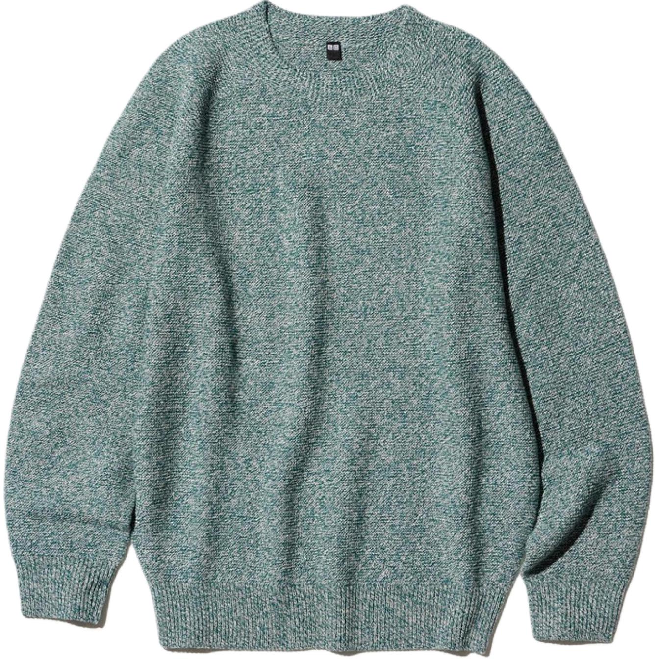 

Трикотажная водолазка мужская бирюзовая UNIQLO