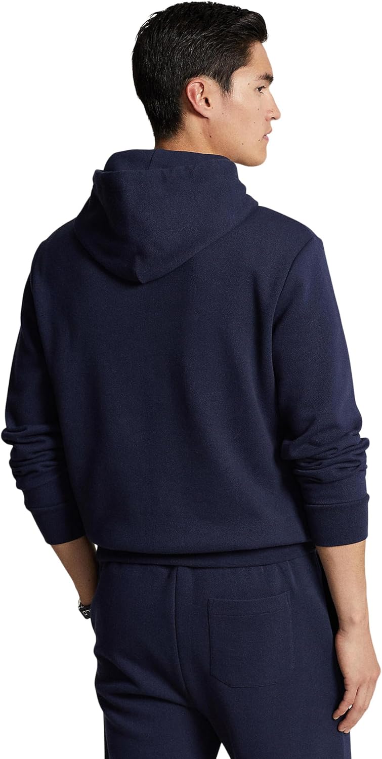 Polo Ralph Lauren мужская худи с логотипом, двойное вязание, сетчатая поверхность, Cruise Navy — фото 2