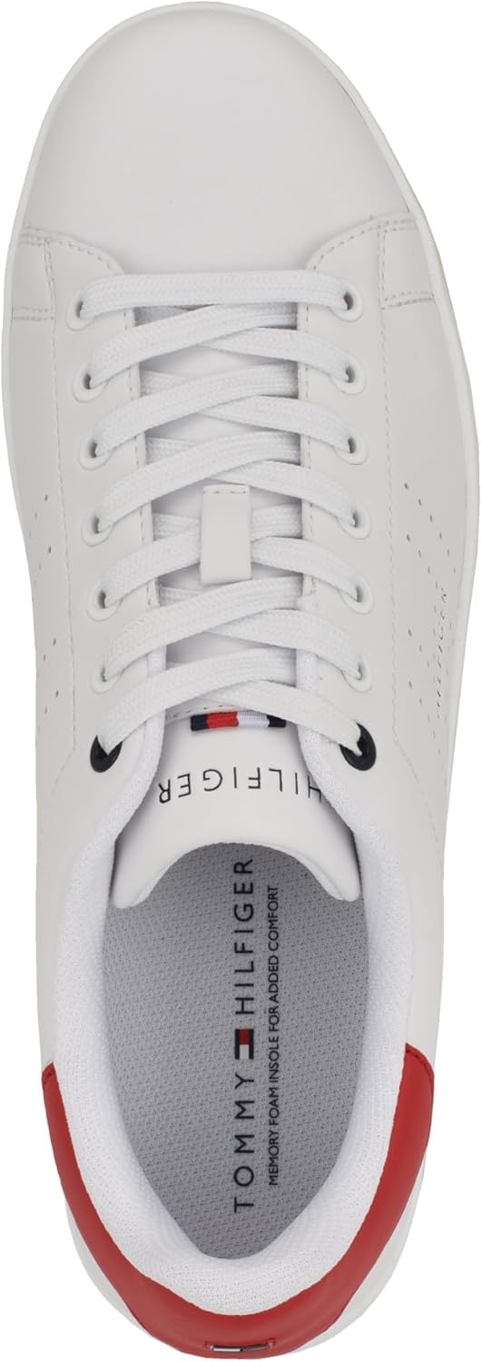 Кроссовки Tommy Hilfiger Men's Liston, белый/красный — фото 2