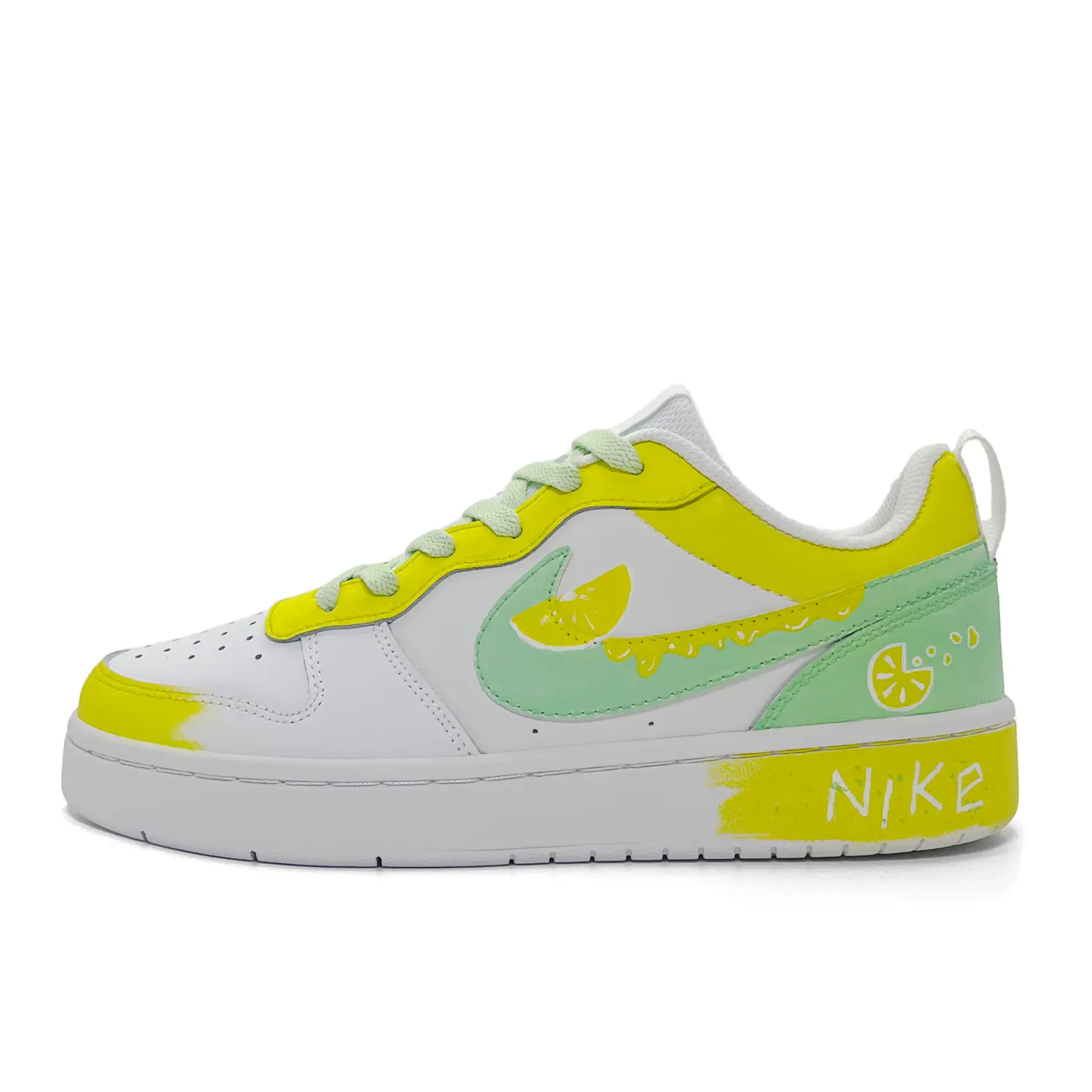 

Кроссовки Nike Court Borough 2 Skateboarding Shoes Women's Low-top White/Green, белый