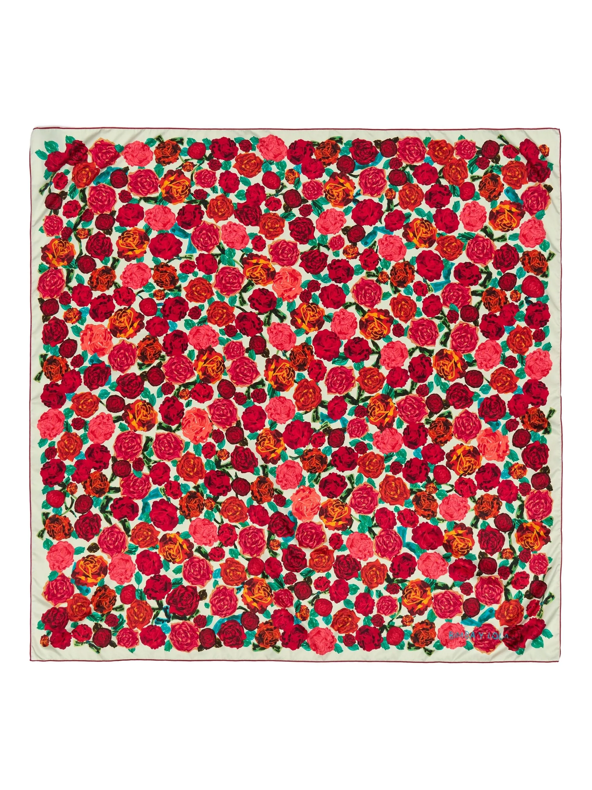 

Шарф с цветочным принтом Bimba Y Lola, красный