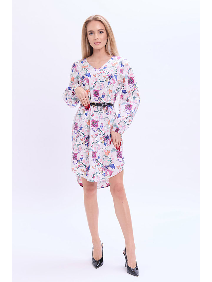 

Короткое платье Marks & Spencer, цвет creme/blau/rosa