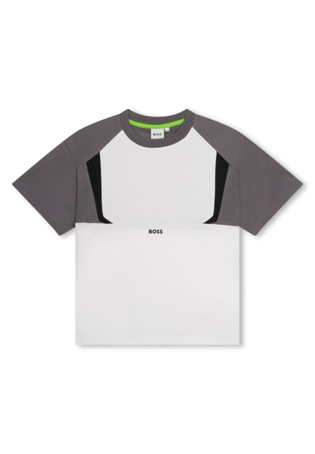 

BOSS Kidswear футболка с логотипом и вставками, белый