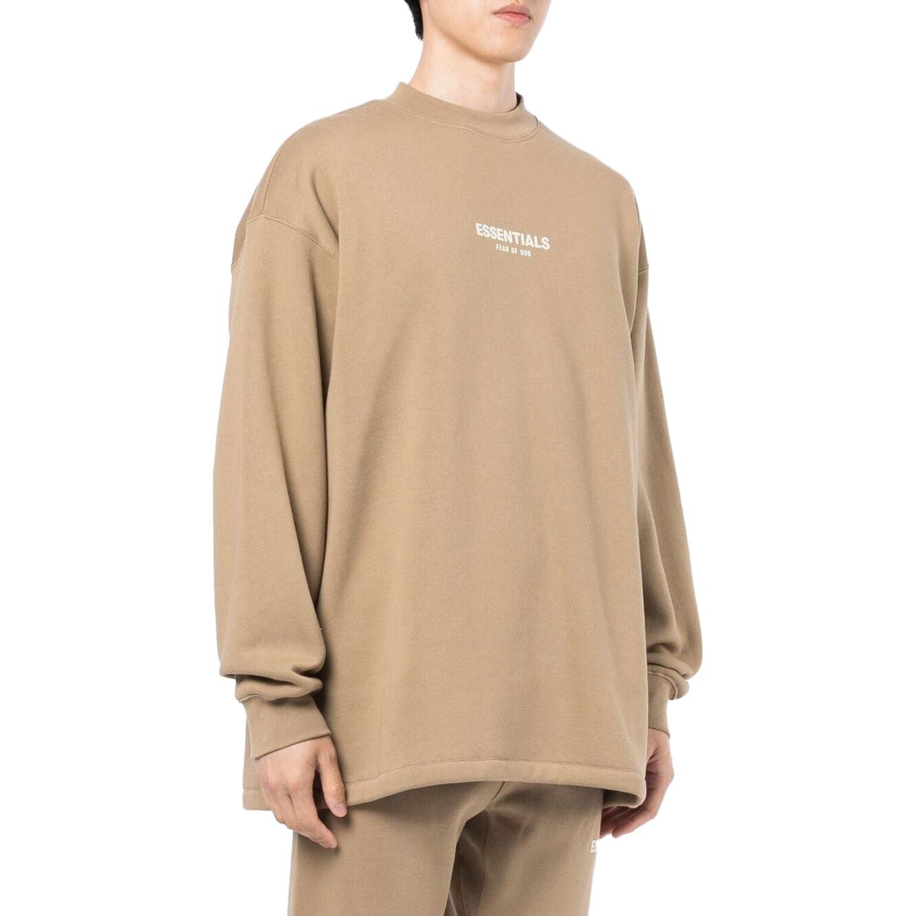 Толстовка мужская карамельно-коричневая Fear Of God Essentials, коричневый — фото 4