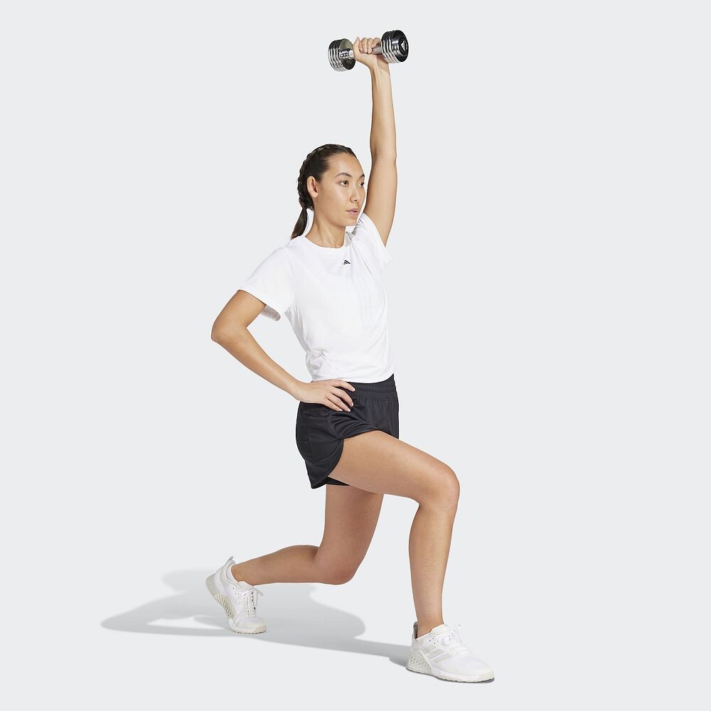 Женские трикотажные шорты с высокой посадкой adidas Pacer Essentials Adidas, черный — фото 3