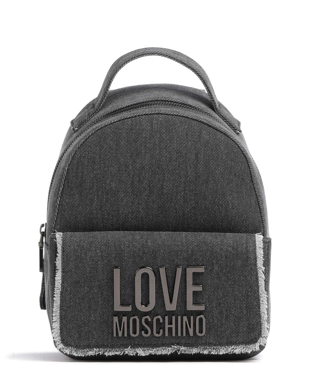 

Джинсовый рюкзак Icon из хлопка Love Moschino, антрацит