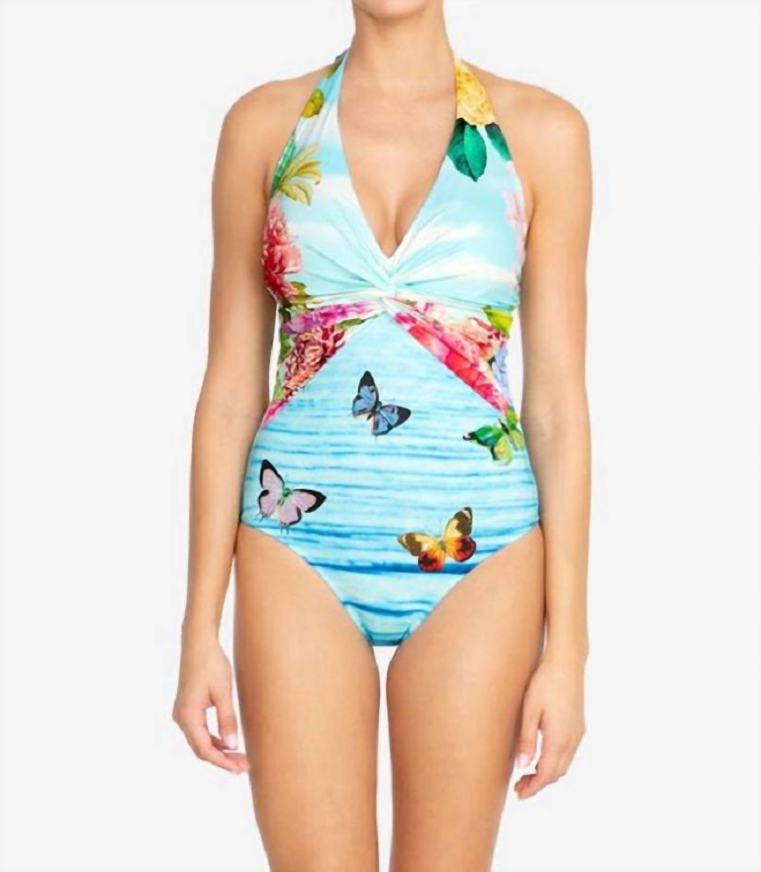 

Слитный купальник Costa Azul Twist в цвете Multi Johnny Was
