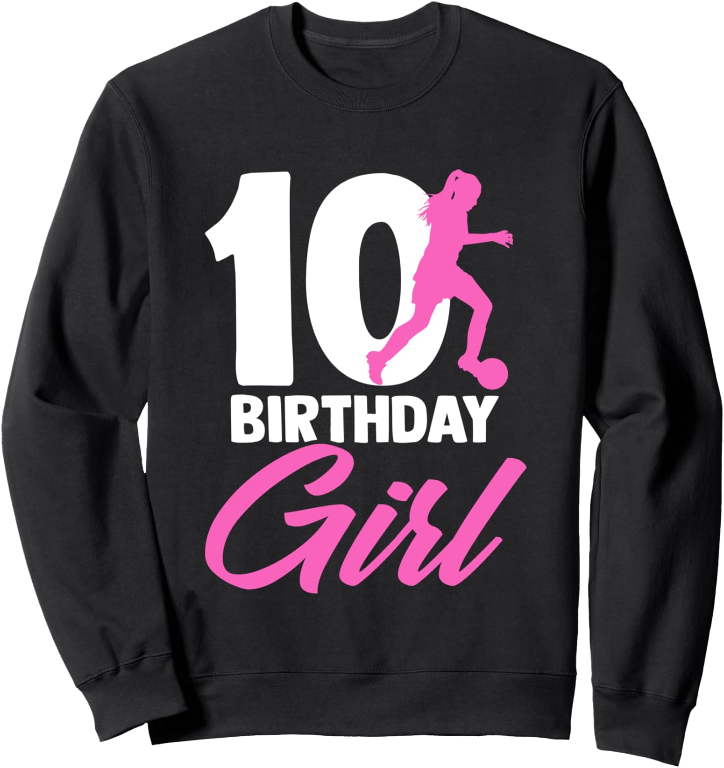 

Забавная толстовка для девочки-футболистки на 10-й день рождения, посвященная футболу, для любительницы футбола Funny Soccer Lover Gifts & Soccer Player Outfits, черный