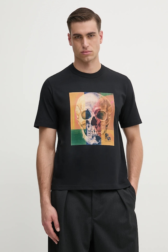 

Хлопковая футболка Ps Paul Smith, черный