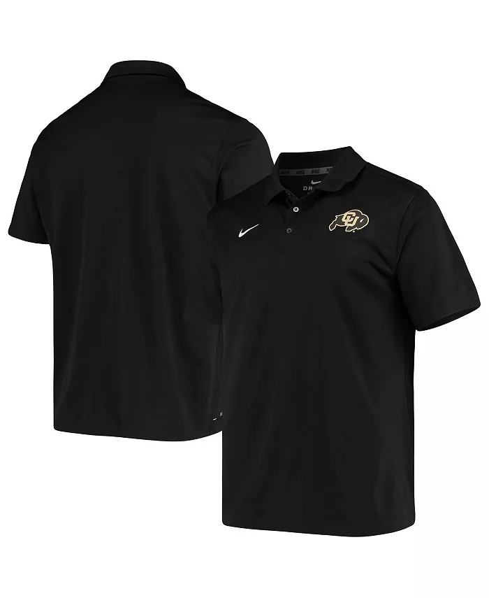 

Мужская черная поло Colorado Buffaloes с основным логотипом в стиле Varsity Performance Nike