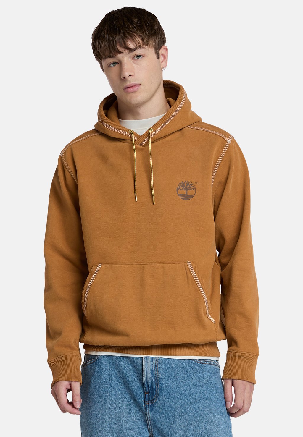 

Толстовка с капюшоном Felpa Timberland, коричневый