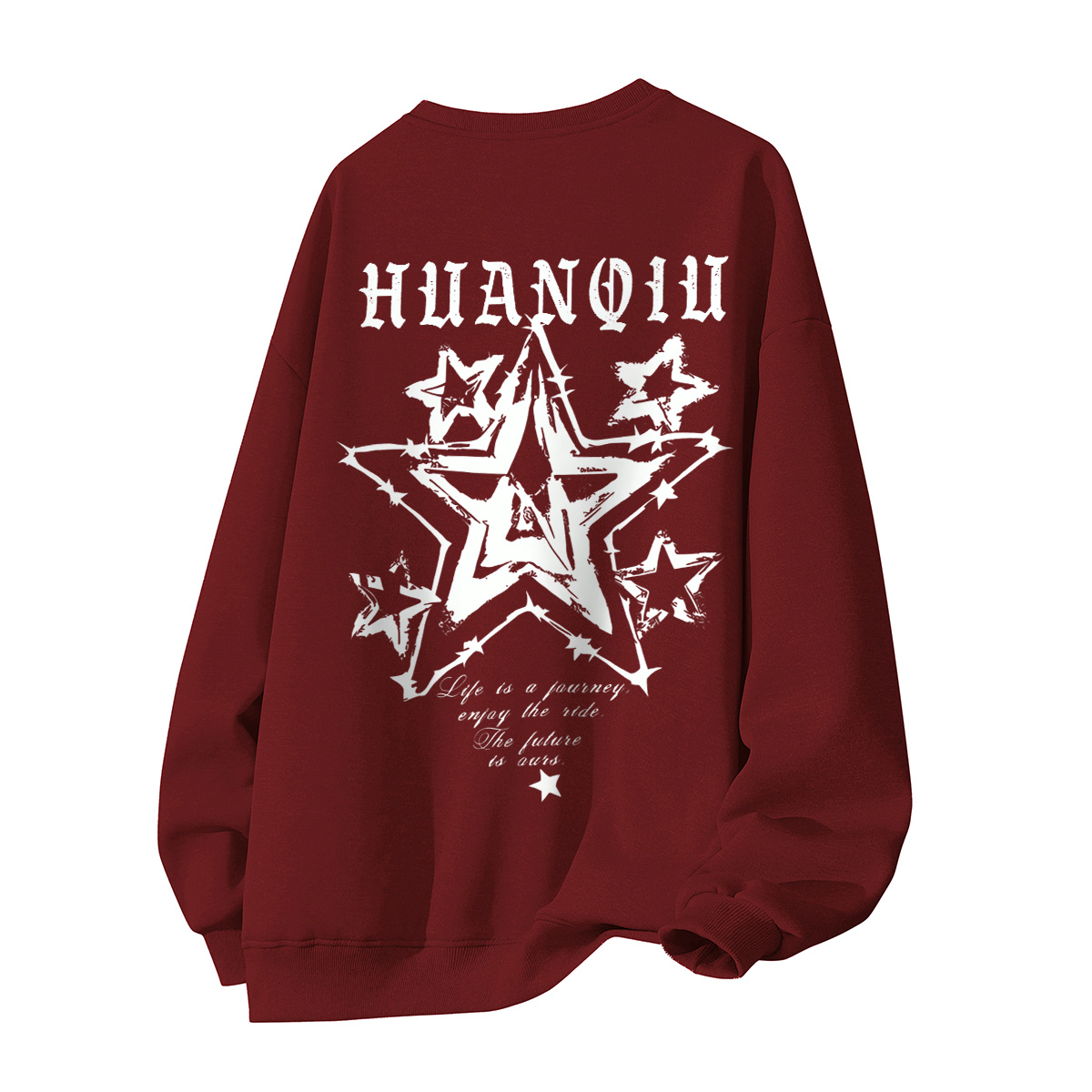 

Свитшот Unisex Crew Neck Moderate Heavyweight HUANQIU, burgundy