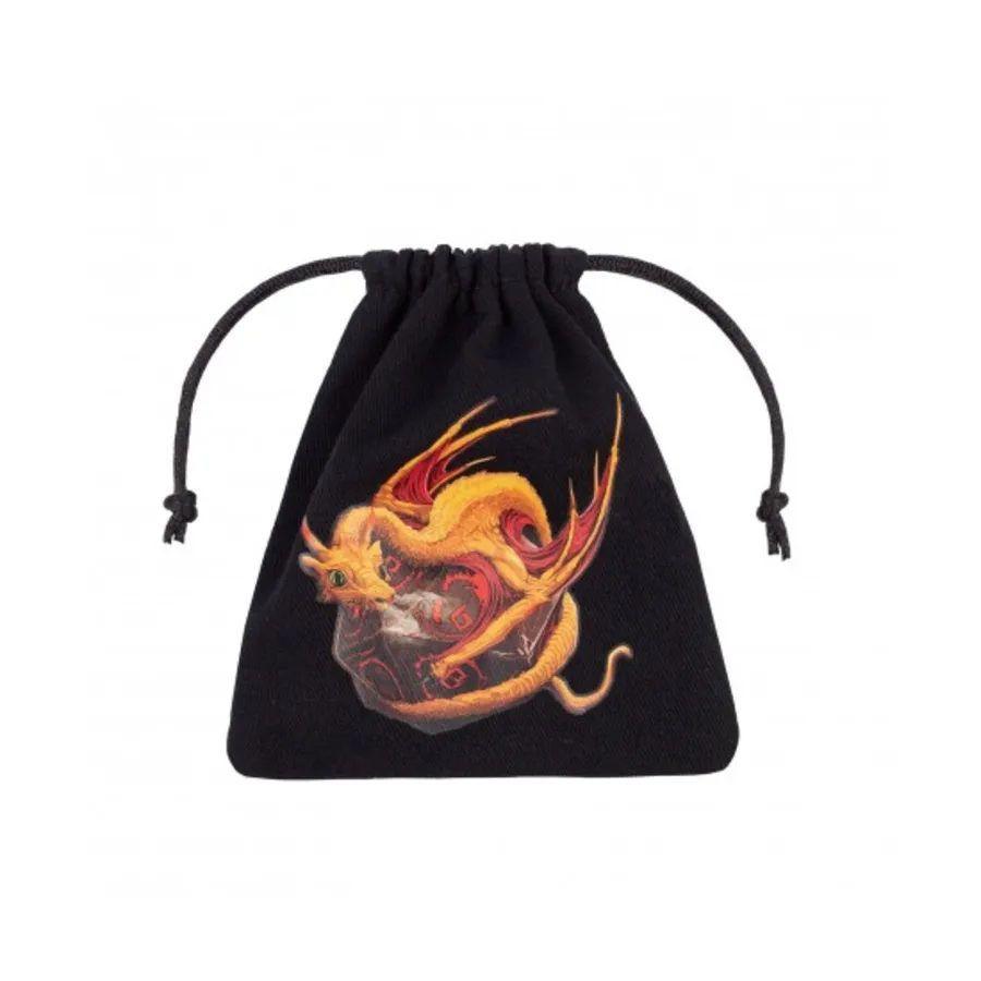 

Черный дракон и очаровательная сумка для игральных костей, Dice Bags (Q-Workshop)
