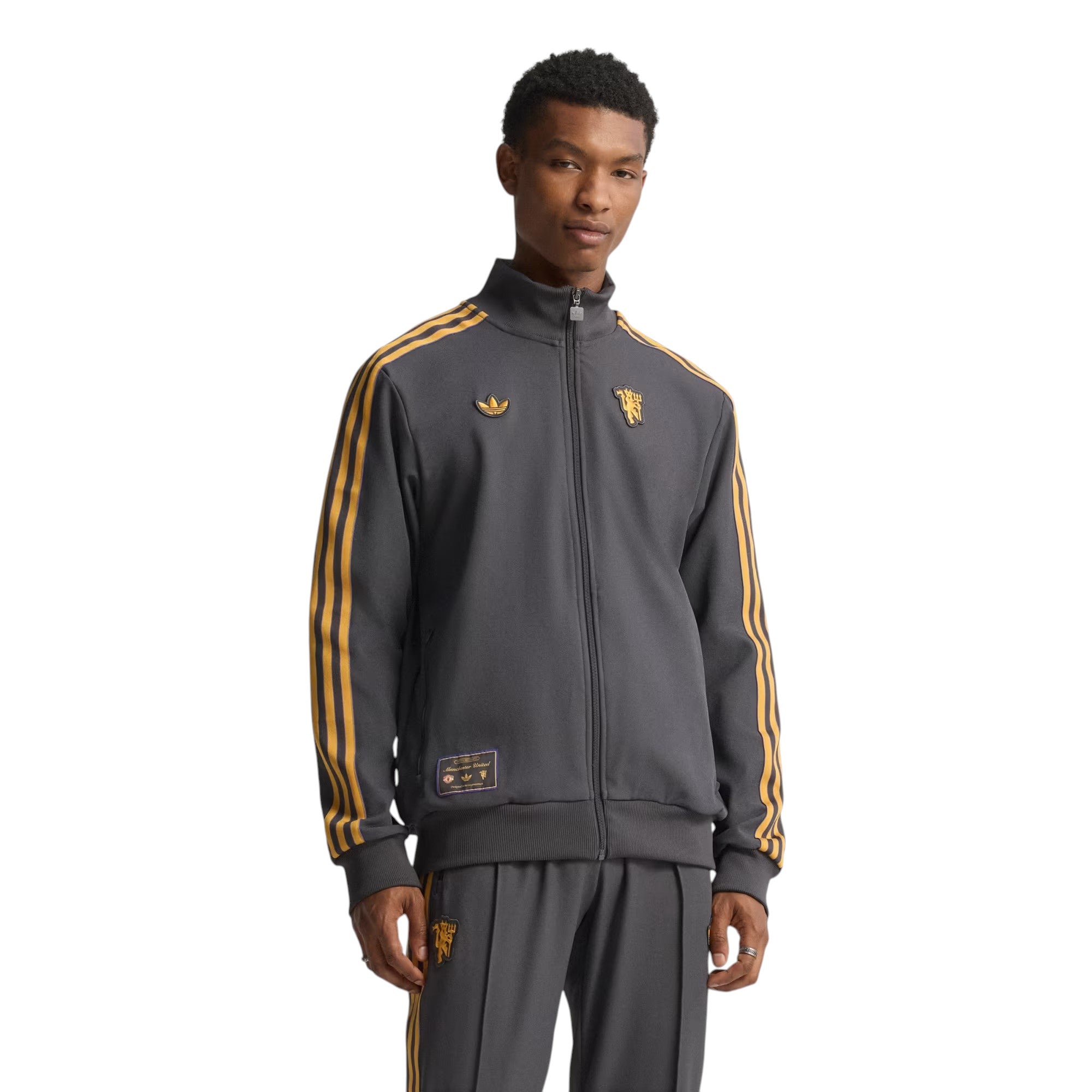 Спортивная куртка Adidas Manchester United Terrace Icons 'Utility Black' — фото 2