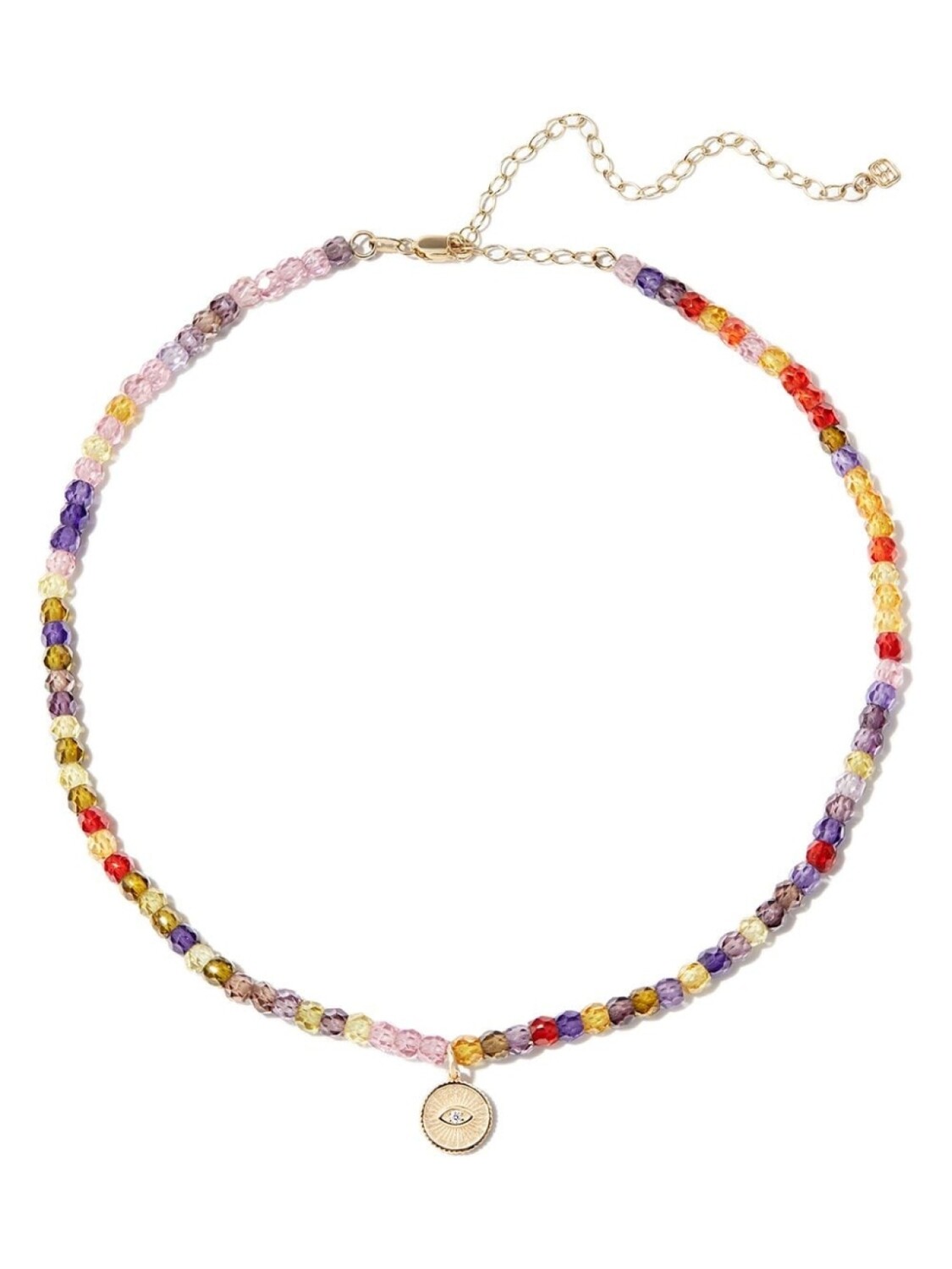 

Колье Evil Eye из желтого золота Sydney Evan, золотой