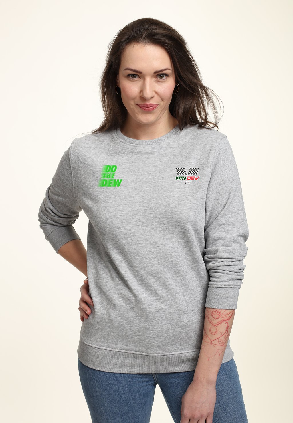 

Толстовка MOUNTAIN DEW RACING SLOGAN Henry Tiger, светло-серый