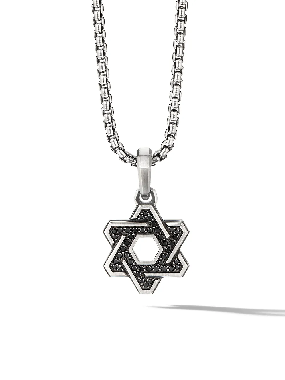 

Серебряная подвеска Deco Star of David с бриллиантами (24 мм) David Yurman, серебяный