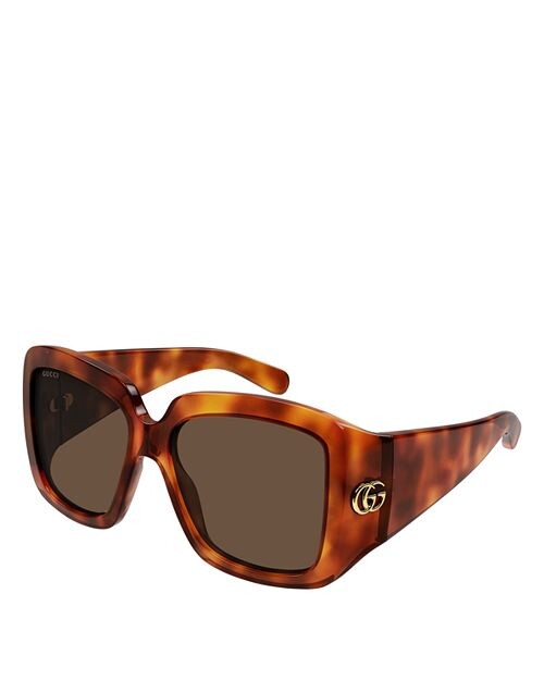 

Квадратные солнцезащитные очки, 55 мм Gucci, цвет Orange