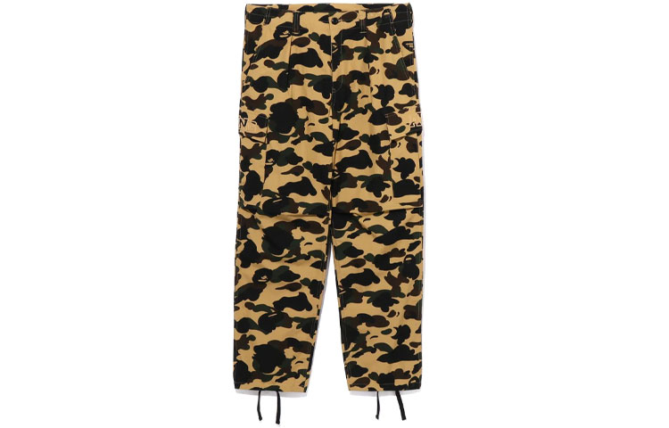 

Bape 1st Camo штаны с 6 карманами SS23 A BATHING APE, желтый