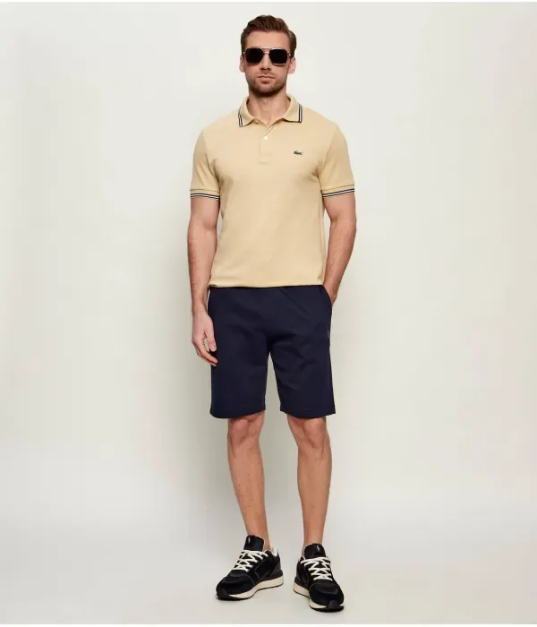 Футболка Lacoste Полюс, бежевый — фото 2