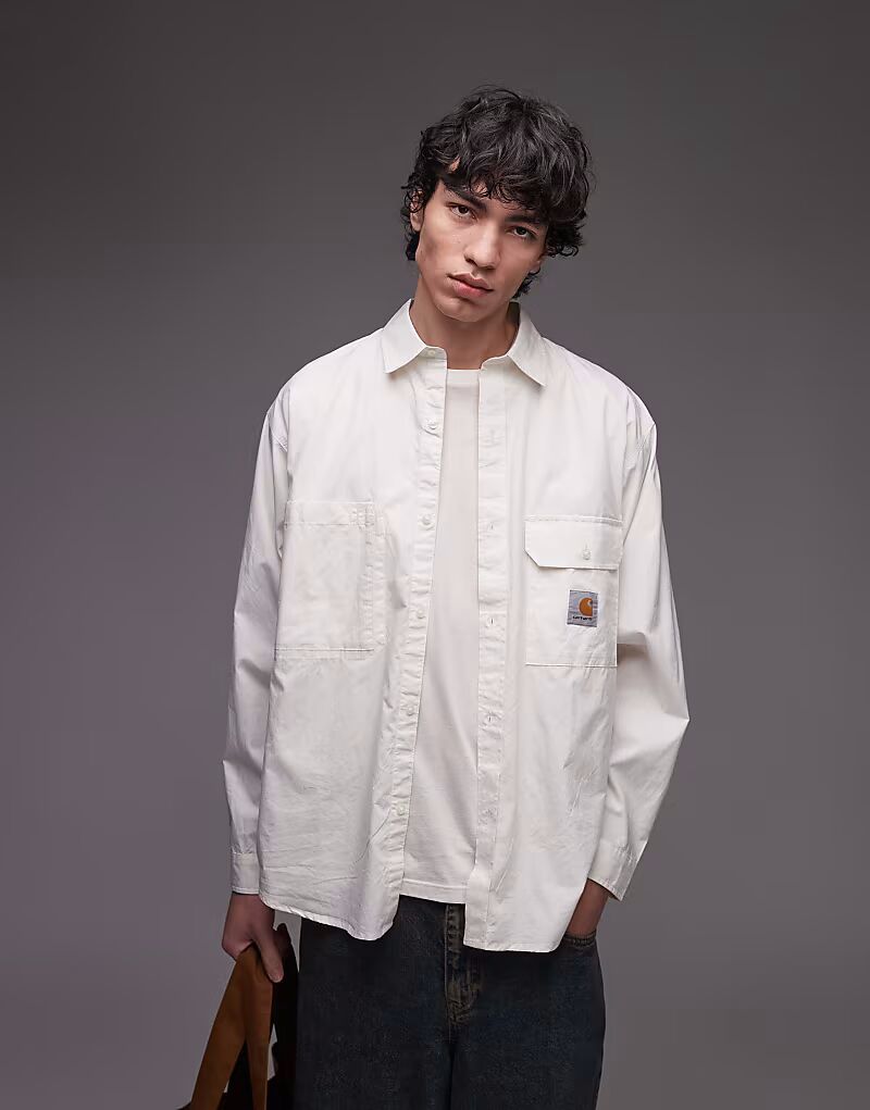

Рубашка Carhartt WIP irwin бежевого цвета