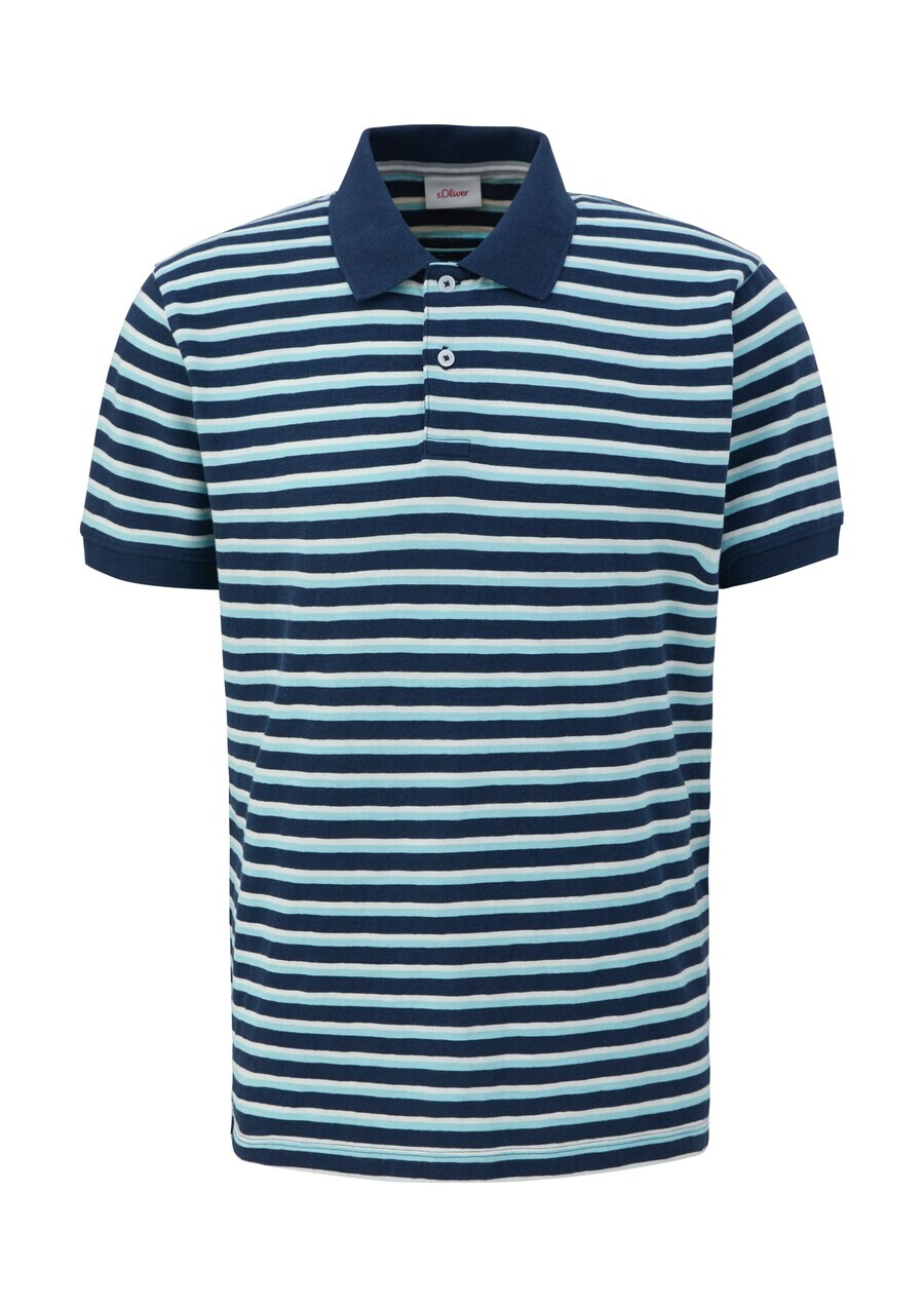 

Рубашка поло s.Oliver Shirt, темно-синий/светло-синий