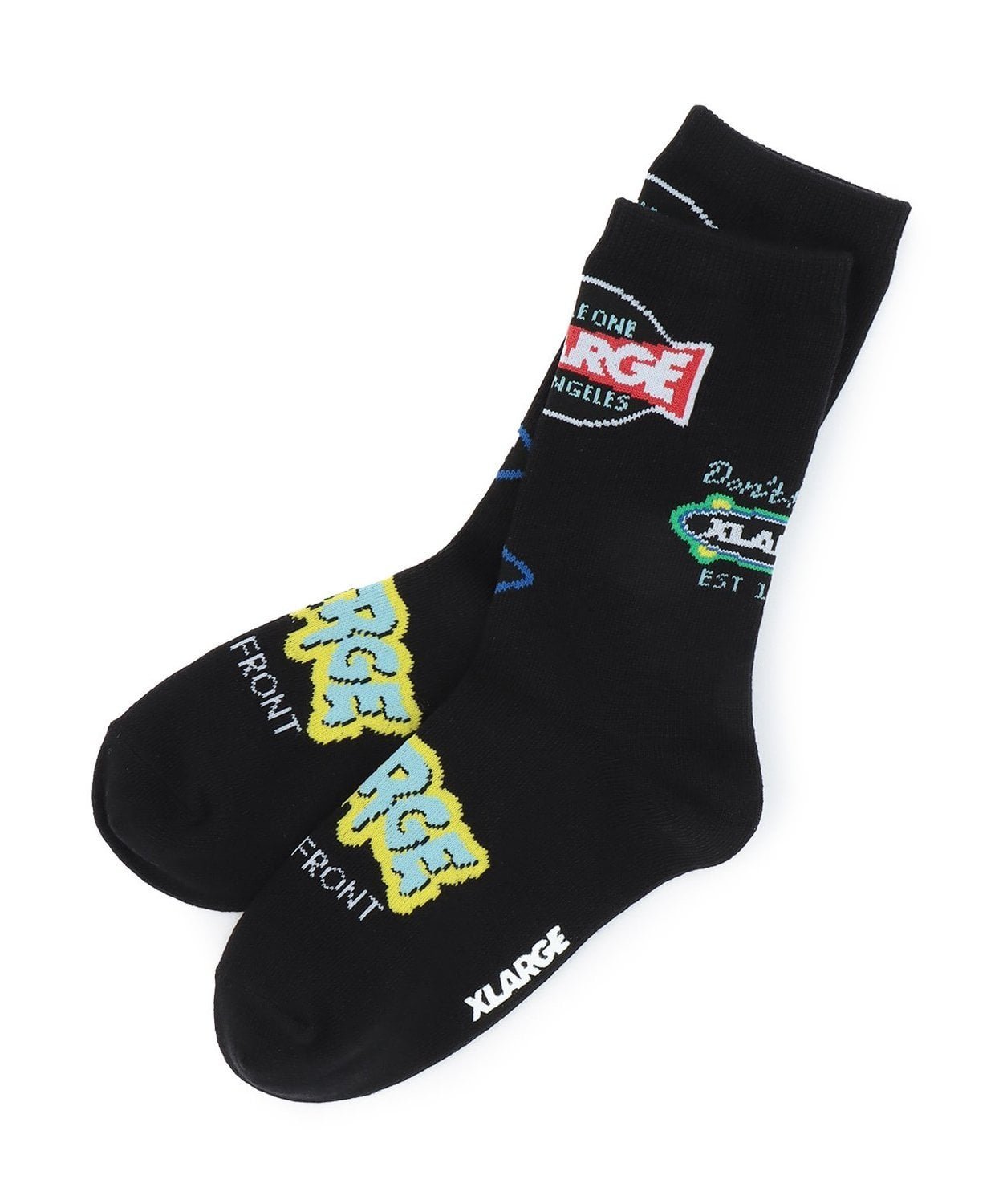 Носки с разноцветным логотипом XLARGE KIDS, Black