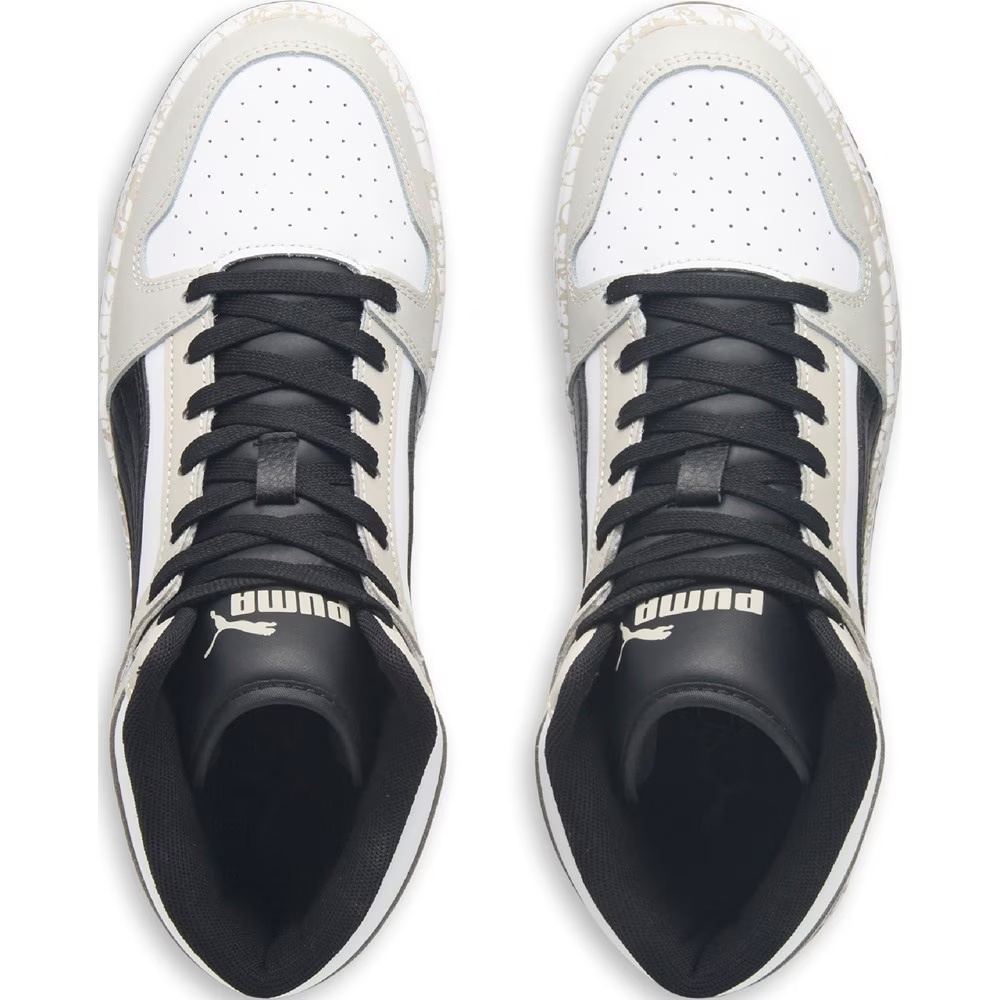 Широкие высокие кроссовки Rebound Layup Puma, мультиколор — фото 4