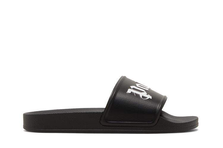 Кроссовки Palm Angels Wmns Pool Slider Black White, черный