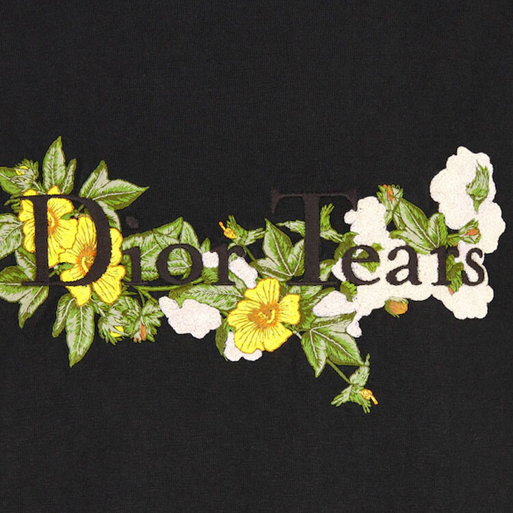 Футболка Tears мужская черная Dior, черный — фото 3