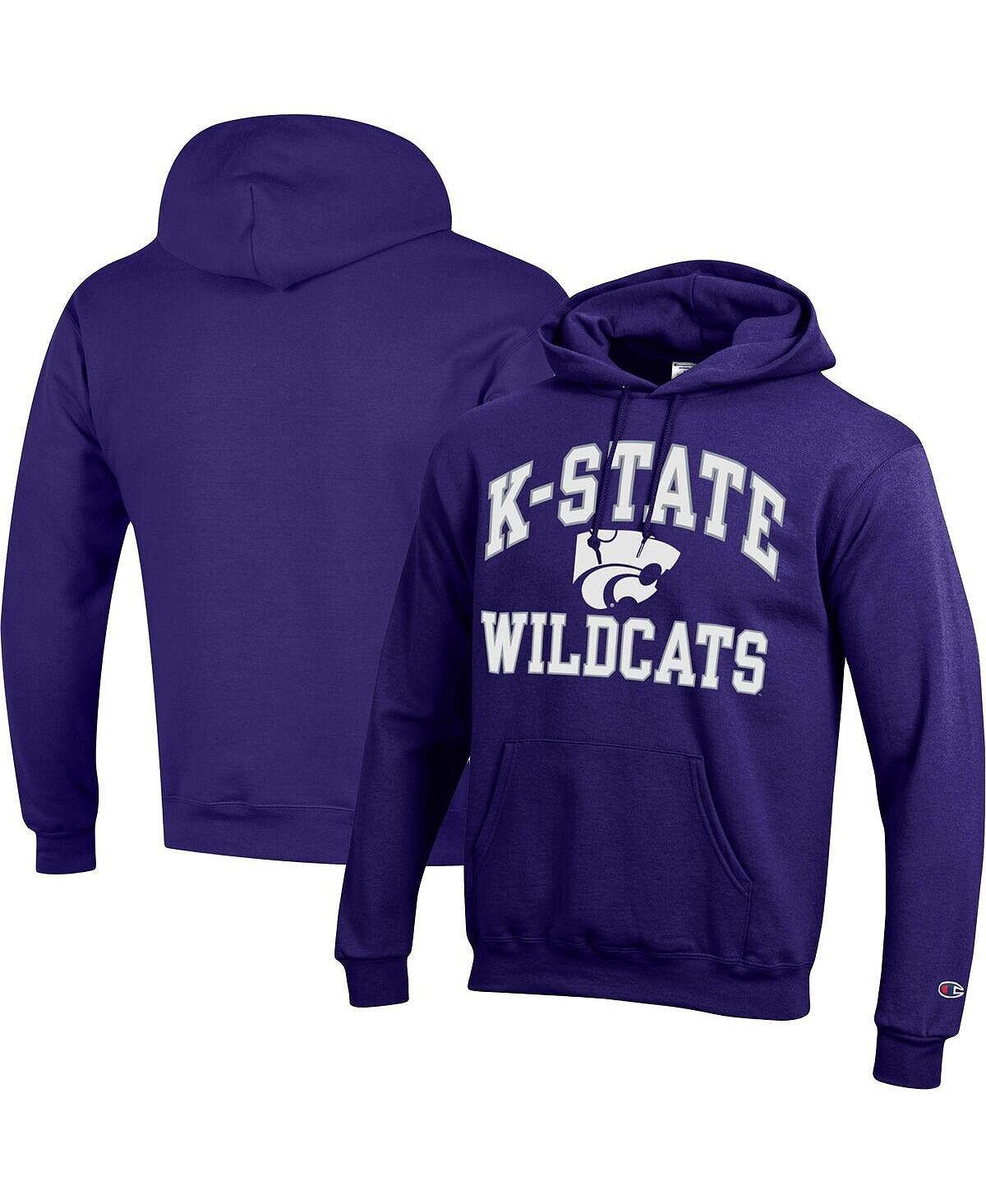 

Мужской фиолетовый пуловер с капюшоном Kansas State Wildcats High Motor Champion