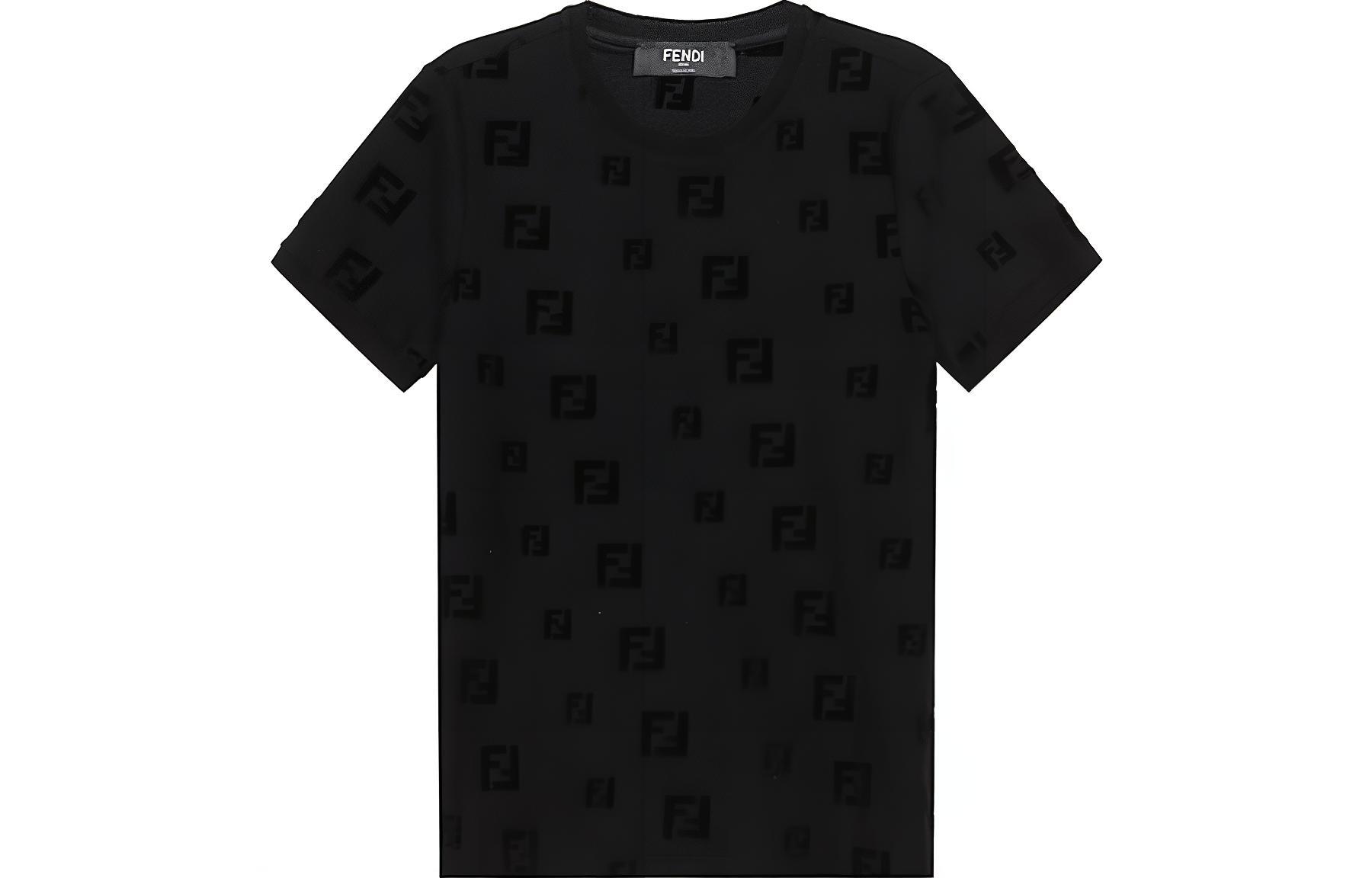 

FENDI Обычная мужская футболка, черная