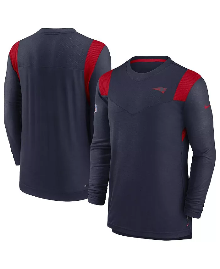 

Мужская синяя тоновая футболка с длинным рукавом New England Patriots Sideline Tonal Logo Performance Player Nike