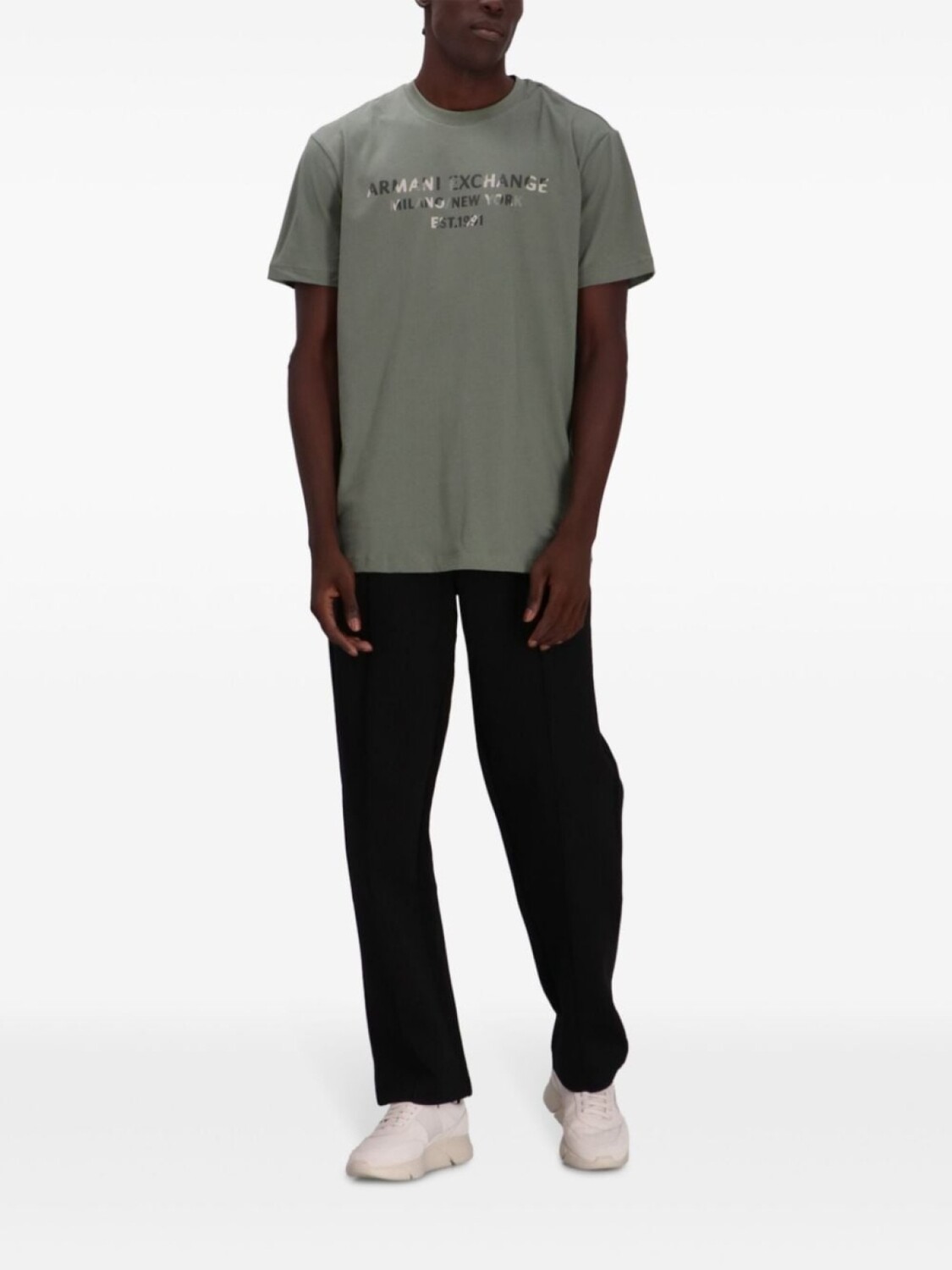 

Футболка с логотипом Armani Exchange, зеленый